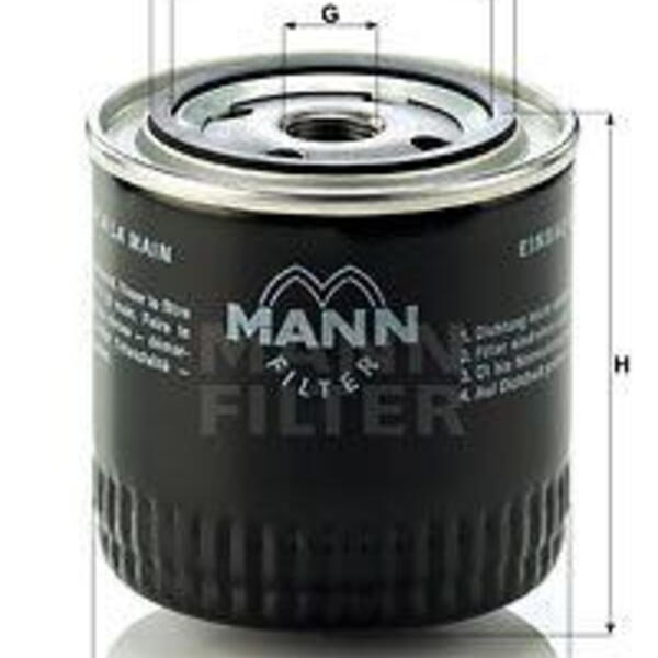 Olejový filtr MANN-FILTER W 920/17