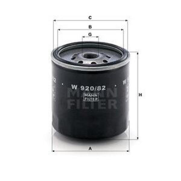 Olejový filtr MANN-FILTER W 920/82