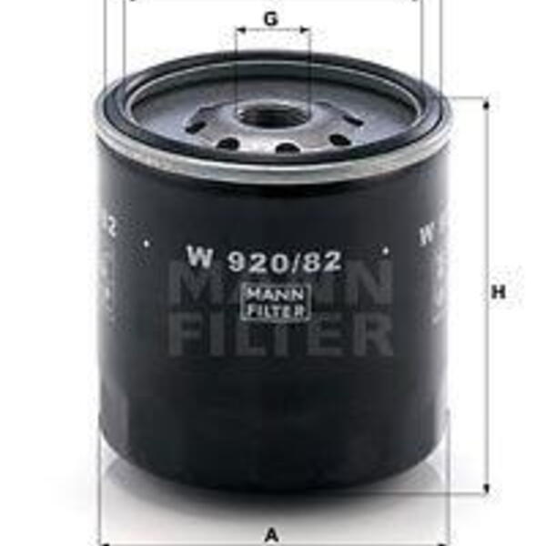 Olejový filtr MANN-FILTER W 920/82