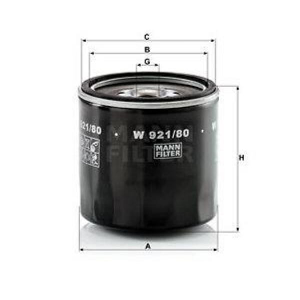 Olejový filtr MANN-FILTER W 921/80