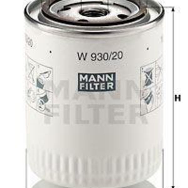 Olejový filtr MANN-FILTER W 930/20