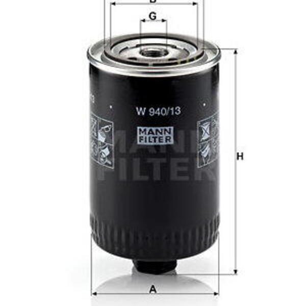 Olejový filtr MANN-FILTER W 940/13