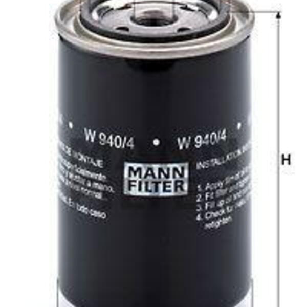 Olejový filtr MANN-FILTER W 940/4 W 940/4