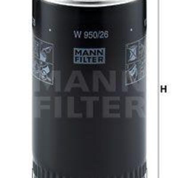 Olejový filtr MANN-FILTER W 950/26