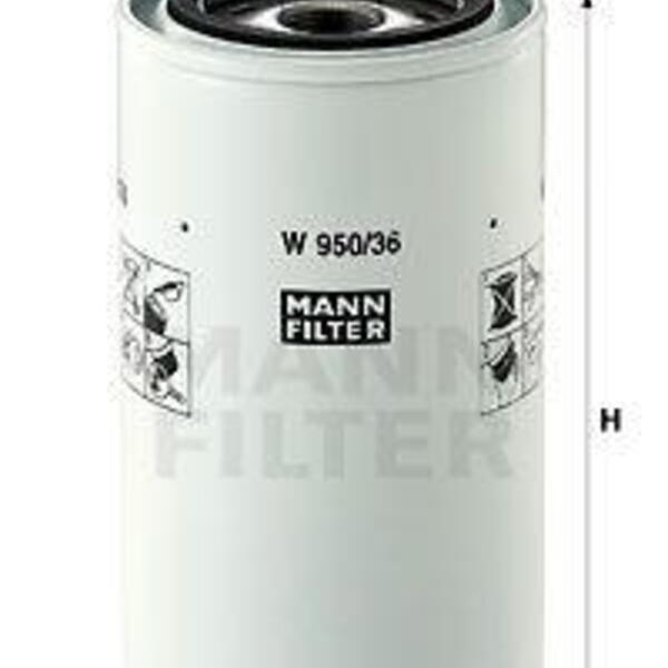 Olejový filtr MANN-FILTER W 950/36 W 950/36