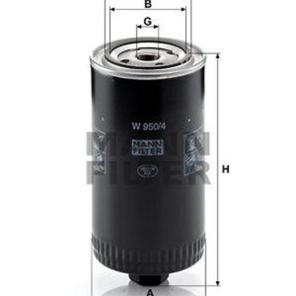 Olejový filtr MANN-FILTER W 950/4
