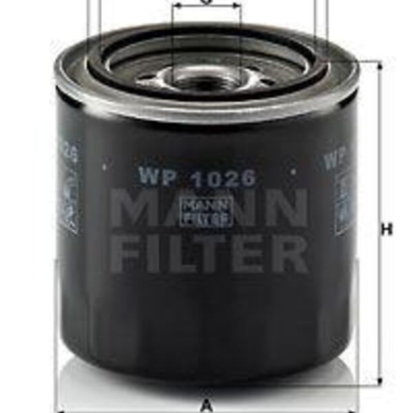 Olejový filtr MANN-FILTER WP 1026