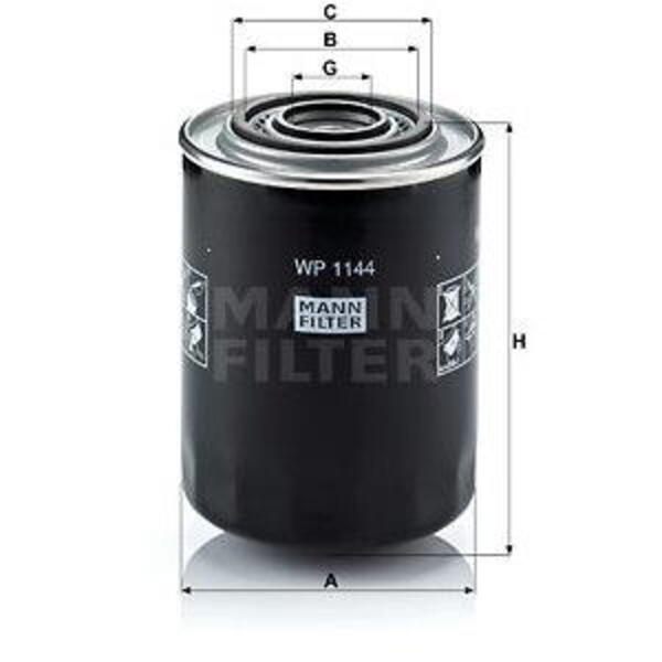 Olejový filtr MANN-FILTER WP 1144