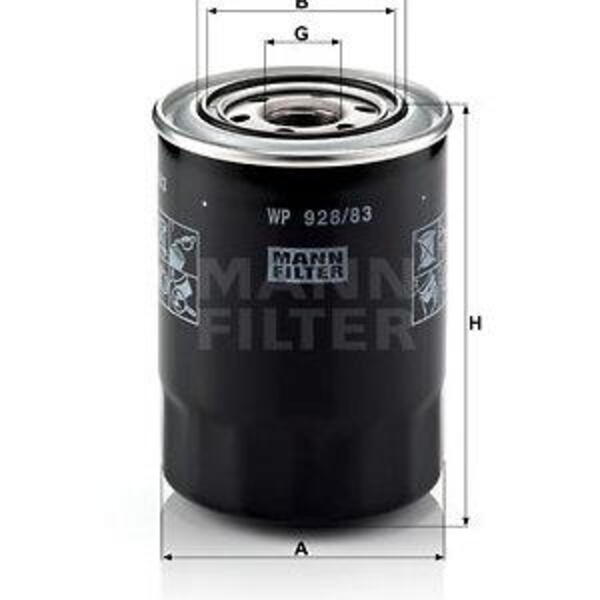 Olejový filtr MANN-FILTER WP 928/83