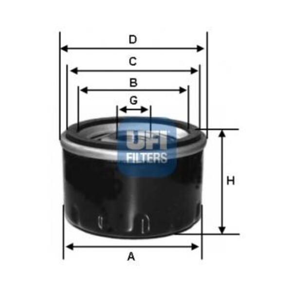 Olejový filtr UFI 23.439.00