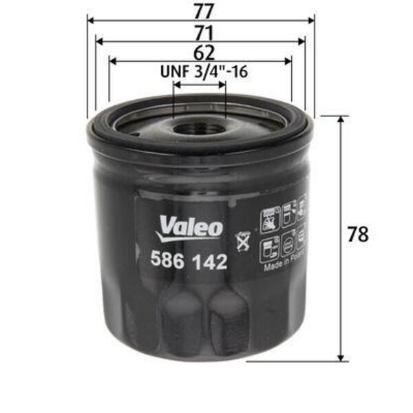 Olejový filtr VALEO 586142