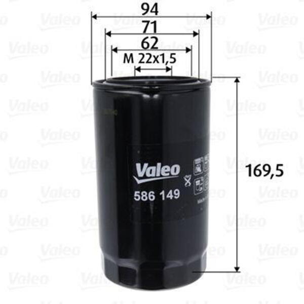 Olejový filtr VALEO 586149