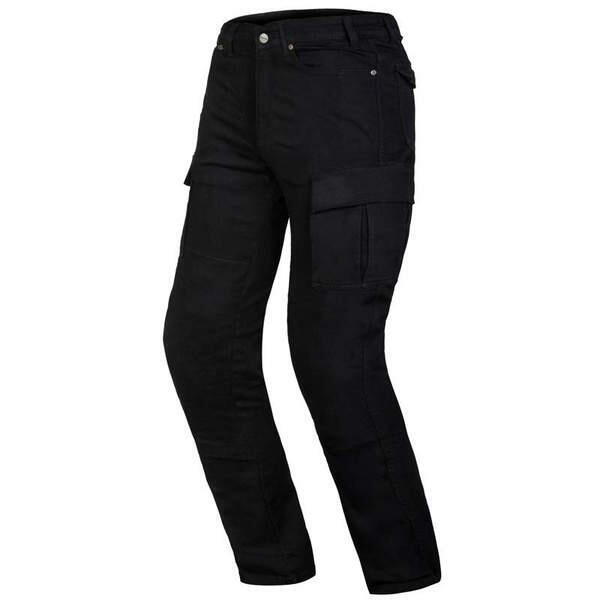 Ozone SHADOW II černé jeans kevlarové kalhoty na motorku 3234
