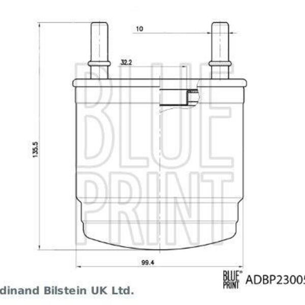 Palivový filtr BLUE PRINT ADBP230057