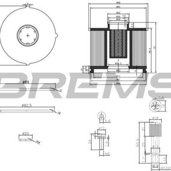 Palivový filtr BREMSI FE0040