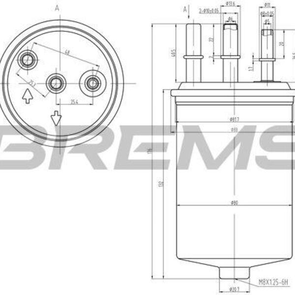 Palivový filtr BREMSI FE0048