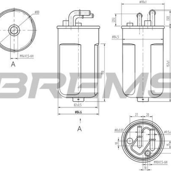 Palivový filtr BREMSI FE0054