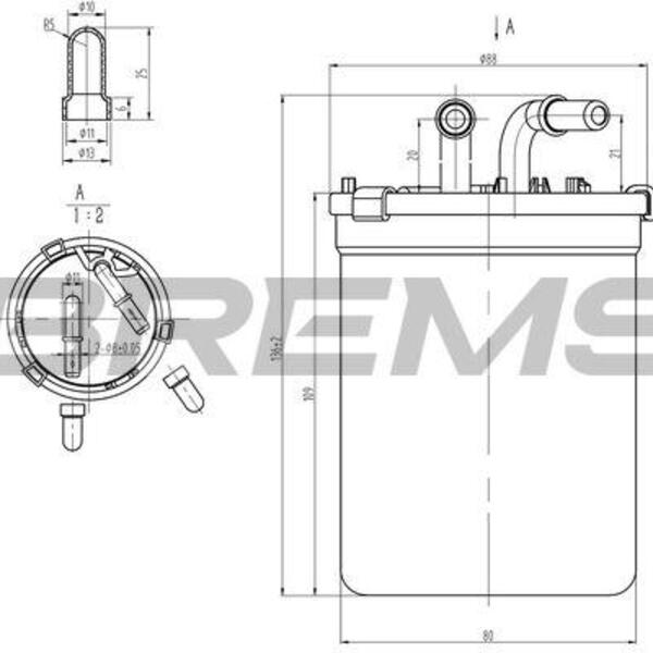 Palivový filtr BREMSI FE0055