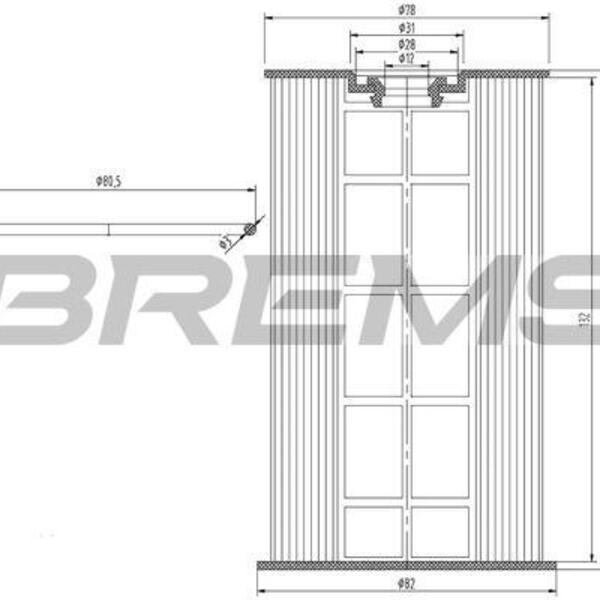 Palivový filtr BREMSI FE0154