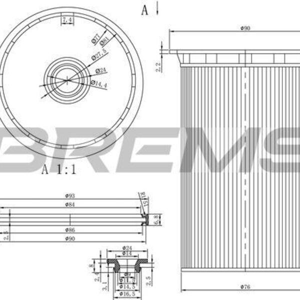 Palivový filtr BREMSI FE0341