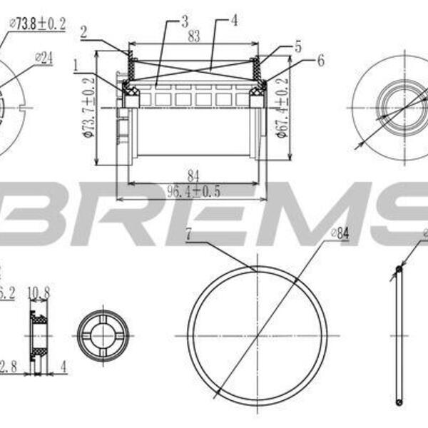 Palivový filtr BREMSI FE0342