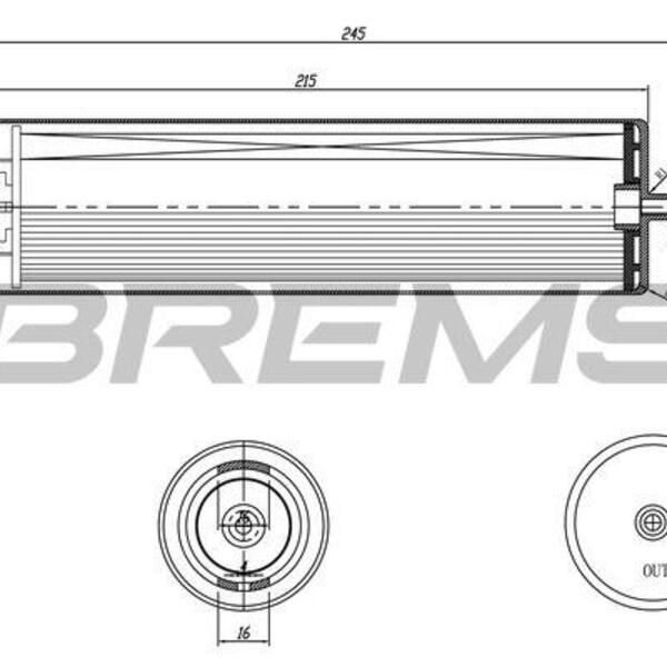 Palivový filtr BREMSI FE0353
