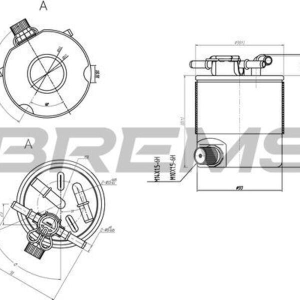 Palivový filtr BREMSI FE0357
