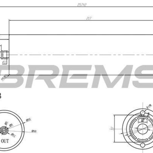 Palivový filtr BREMSI FE0374