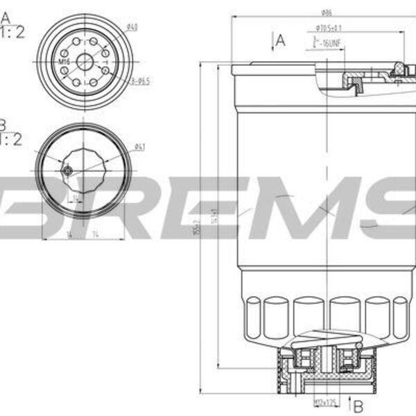 Palivový filtr BREMSI FE0379