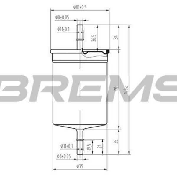 Palivový filtr BREMSI FE0394