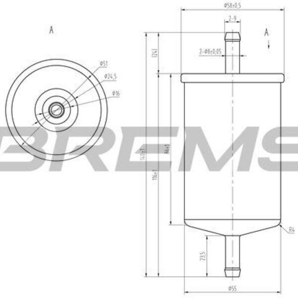 Palivový filtr BREMSI FE0397