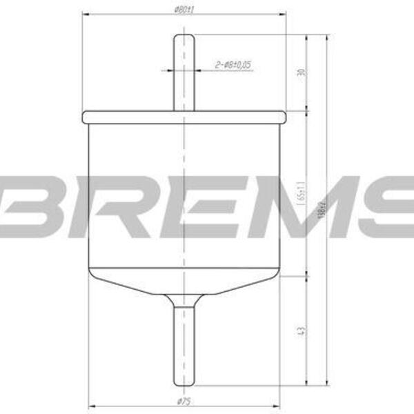 Palivový filtr BREMSI FE0399