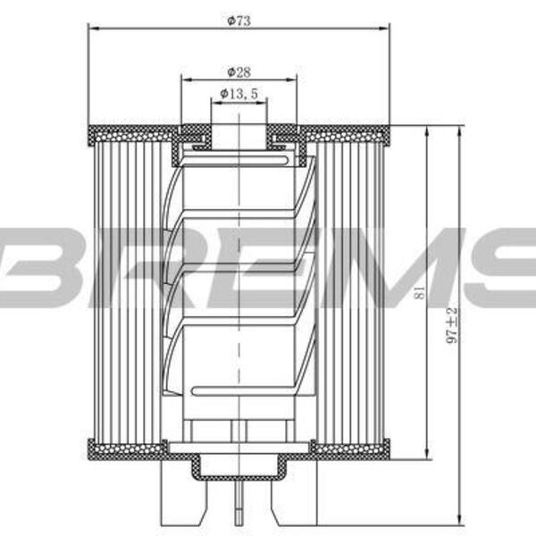 Palivový filtr BREMSI FE0775