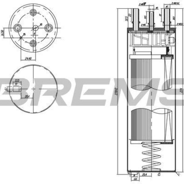 Palivový filtr BREMSI FE0779