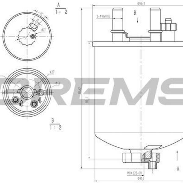 Palivový filtr BREMSI FE0784