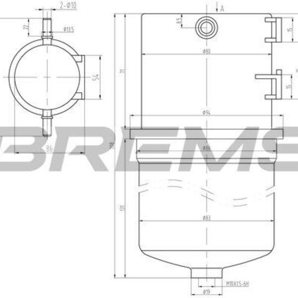 Palivový filtr BREMSI FE0788