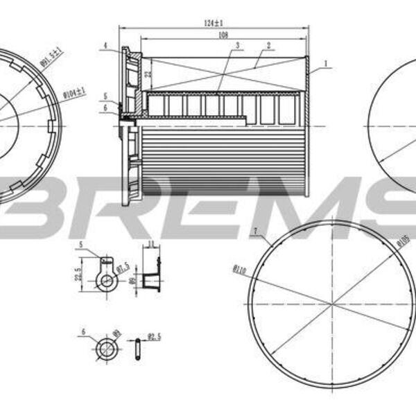 Palivový filtr BREMSI FE0802