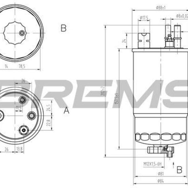 Palivový filtr BREMSI FE0811