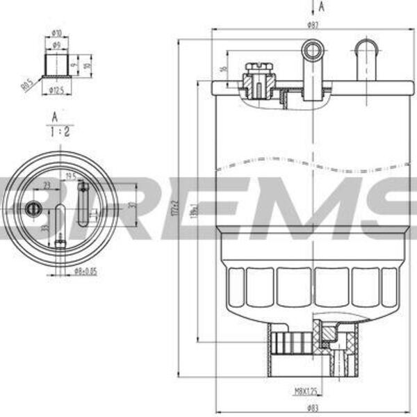 Palivový filtr BREMSI FE0818