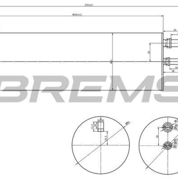Palivový filtr BREMSI FE0821