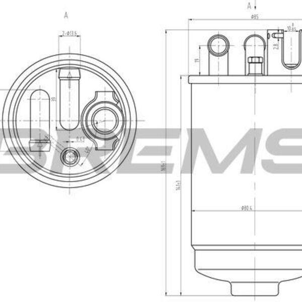 Palivový filtr BREMSI FE0829