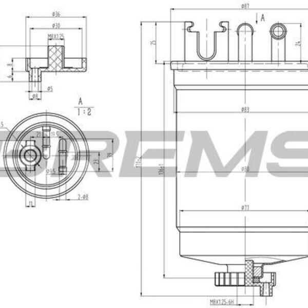 Palivový filtr BREMSI FE1311
