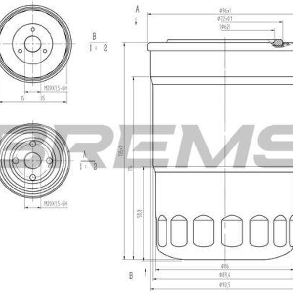 Palivový filtr BREMSI FE1315