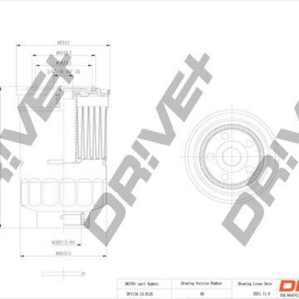 Palivový filtr DRIVE DP1110.13.0125