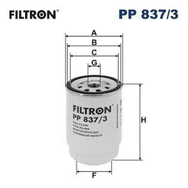 Palivový filtr FILTRON PP 837/3