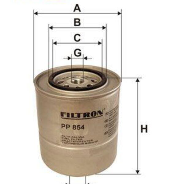 Palivový filtr FILTRON PP 854 PP 854