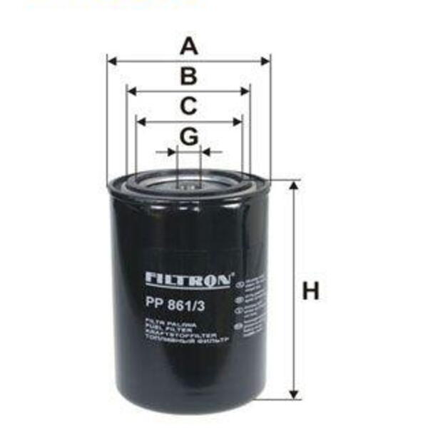 Palivový filtr FILTRON PP 861/3