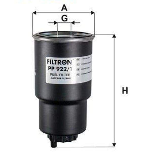 Palivový filtr FILTRON PP 922/1