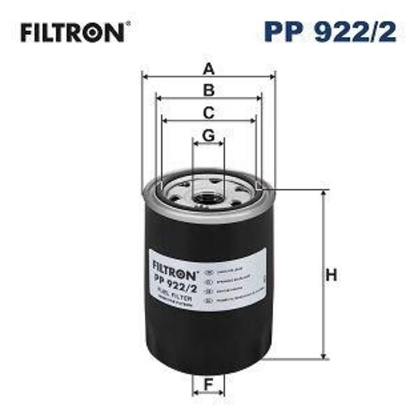 Palivový filtr FILTRON PP 922/2