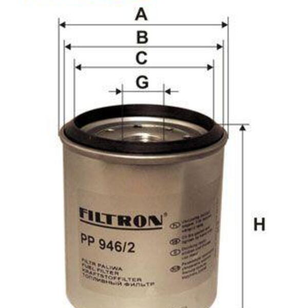 Palivový filtr FILTRON PP 946/2 PP 946/2